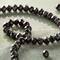 Black Faceted Glass Rondelle Beads, 6mm by Bead Landing™